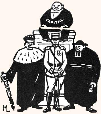 les souteneurs du capital gravure de Louis Moreau